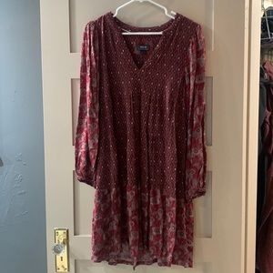 Anthropologie printed dress size medium